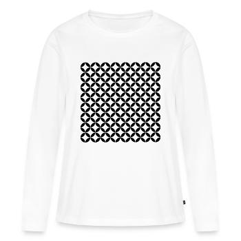 Pattern - Women's Premium Organic Long Sleeve Shirt - white - Front - Julia (174cm)