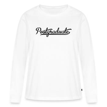 Troisième cycle - T-shirt manches longues Premium bio Femme - blanc - Devant - Julia (174cm)