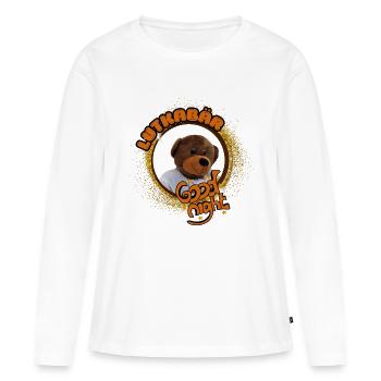 Lutkabär bonne nuit - T-shirt manches longues Premium bio Femme - blanc - Devant - Julia (174cm)