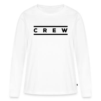 équipage - T-shirt manches longues Premium bio Femme - blanc - Devant - Julia (174cm)