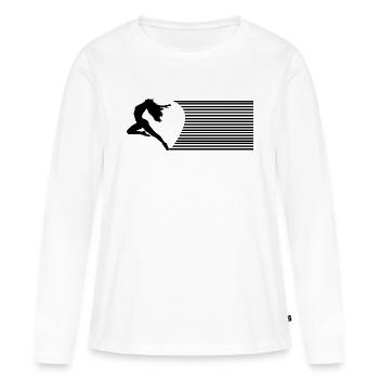 Dancing Dance Music - Women's Premium Organic Long Sleeve Shirt - white - Front - Julia (174cm)