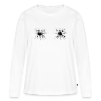 Frauenshirt 1 - Frauen Premium Bio Langarmshirt - Weiß - Vorne - Julia (174cm)