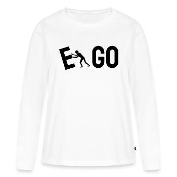 go - Women's Premium Organic Long Sleeve Shirt - white - Front - Julia (174cm)