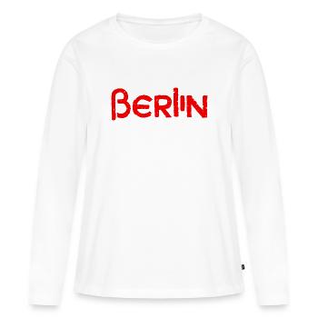 Berlin - Capitale - Allemagne - Allemagne - T-shirt manches longues Premium bio Femme - blanc - Devant - Julia (174cm)