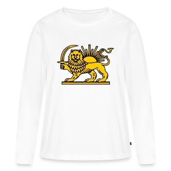 Iran - T-shirt manches longues Premium bio Femme - blanc - Devant - Julia (174cm)