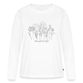 Antifaschistisches Liberté Égalité Fuck AfD Frauen - Frauen Premium Bio Langarmshirt - Weiß - Vorne - Julia (174cm)