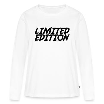 Édition limitée - T-shirt manches longues Premium bio Femme - blanc - Devant - Julia (174cm)