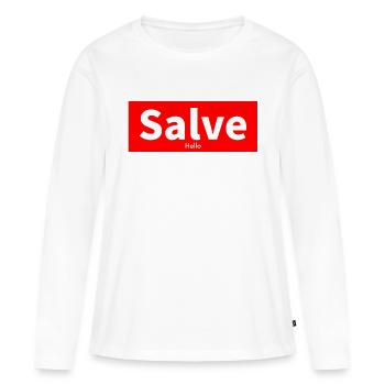 Latein - Frauen Premium Bio Langarmshirt - Weiß - Vorne - Julia (174cm)