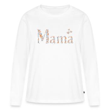 loving gift for mom for Mother's Day - Women's Premium Organic Long Sleeve Shirt - white - Front - Julia (174cm)