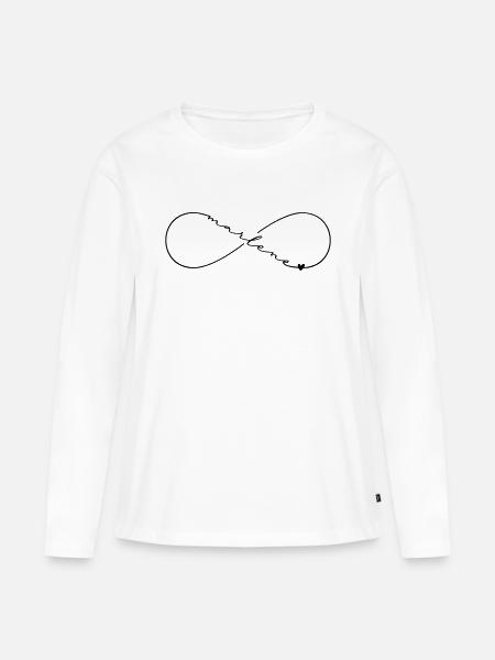 Marlene Name Infinitysymbol - Frauen Premium Bio Langarmshirt - Weiß