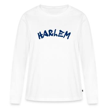 Harlem - New York City - USA - America - Women's Premium Organic Long Sleeve Shirt - white - Front - Julia (174cm)