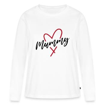 Mummy - Women's Premium Organic Long Sleeve Shirt - white - Front - Julia (174cm)