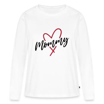 Mommy - Women's Premium Organic Long Sleeve Shirt - white - Front - Julia (174cm)
