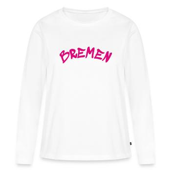 Brême - Allemagne - Allemagne - T-shirt manches longues Premium bio Femme - blanc - Devant - Julia (174cm)