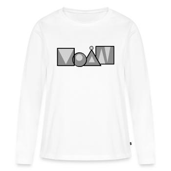 moin - Frauen Premium Bio Langarmshirt - Weiß - Vorne - Julia (174cm)