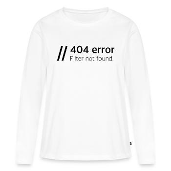 Filter not found - Women's Premium Organic Long Sleeve Shirt - white - Front - Julia (174cm)
