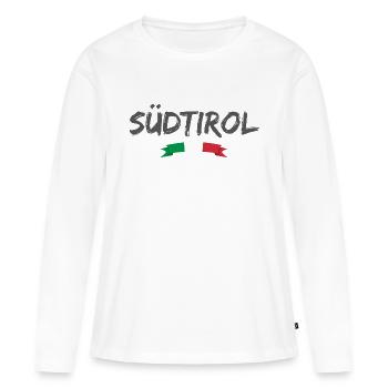Tyrol du Sud - T-shirt manches longues Premium bio Femme - blanc - Devant - Julia (174cm)