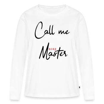 Master 2023 Graduation Graduation Uni - Women's Premium Organic Long Sleeve Shirt - white - Front - Julia (174cm)
