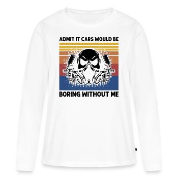 Autolackierer Angebot für Karosserietechniker - Frauen Premium Bio Langarmshirt - Weiß - Vorne - Julia (174cm)