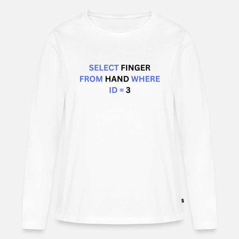 Select - Frauen Premium Bio Langarmshirt - Weiß