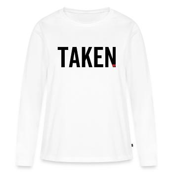 Pris - T-shirt manches longues Premium bio Femme - blanc - Devant - Julia (174cm)