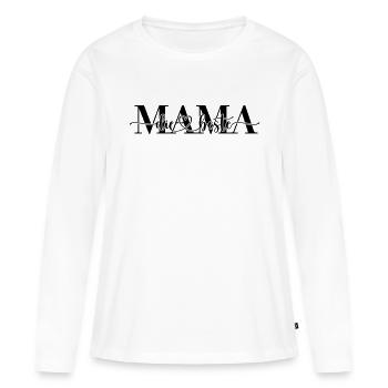 Die beste MAMA - Frauen Premium Bio Langarmshirt - Weiß - Vorne - Julia (174cm)