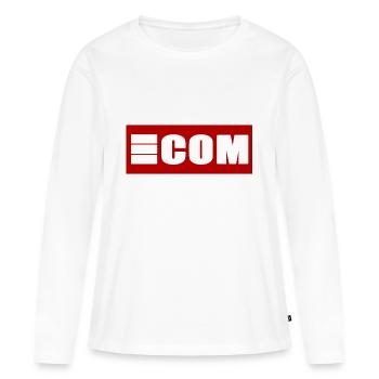 COMMERCE ÉLECTRONIQUE - T-shirt manches longues Premium bio Femme - blanc - Devant - Julia (174cm)
