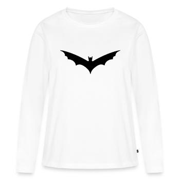 Bat - Women's Premium Organic Long Sleeve Shirt - white - Front - Julia (174cm)