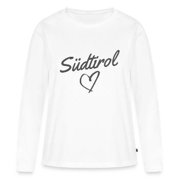 Tyrol du Sud - T-shirt manches longues Premium bio Femme - blanc - Devant - Julia (174cm)
