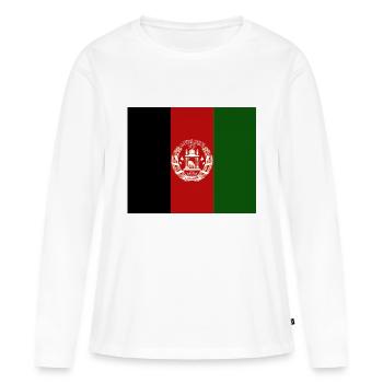 Afghanistan - T-shirt manches longues Premium bio Femme - blanc - Devant - Julia (174cm)