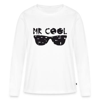 MR cool - T-shirt manches longues Premium bio Femme - blanc - Devant - Julia (174cm)