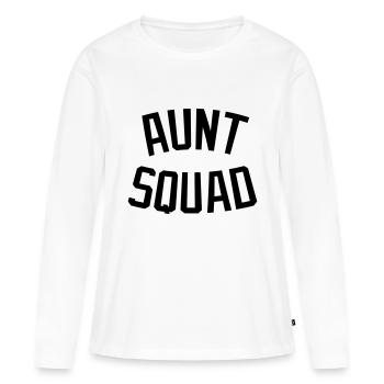 Tante Squad - T-shirt manches longues Premium bio Femme - blanc - Devant - Julia (174cm)