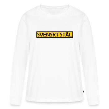 Swedish steel - Women's Premium Organic Long Sleeve Shirt - white - Front - Julia (174cm)