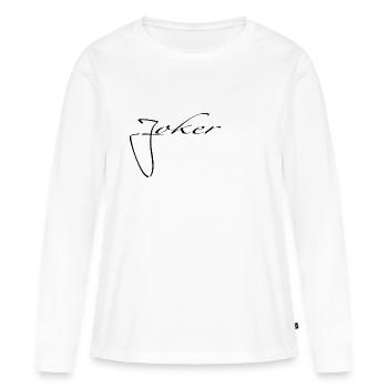 joker - Frauen Premium Bio Langarmshirt - Weiß - Vorne - Julia (174cm)