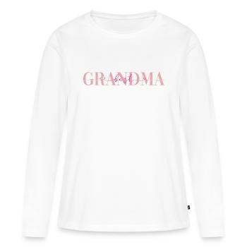 Best Grandma Gift Family Grandmother Gifts - Women's Premium Organic Long Sleeve Shirt - white - Front - Julia (174cm)