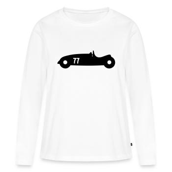 Altes Auto - Frauen Premium Bio Langarmshirt - Weiß - Vorne - Julia (174cm)