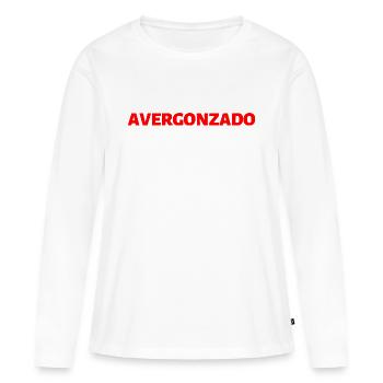 beschämt Spanisch Sprache - Frauen Premium Bio Langarmshirt - Weiß - Vorne - Julia (174cm)