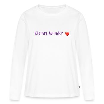 Petit miracle - T-shirt manches longues Premium bio Femme - blanc - Devant - Julia (174cm)
