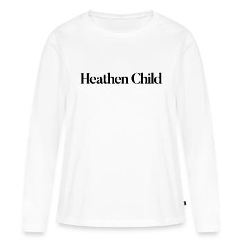 Heathen Child Aesthetic Gothic Rebellious - Women's Premium Organic Long Sleeve Shirt - white - Front - Julia (174cm)