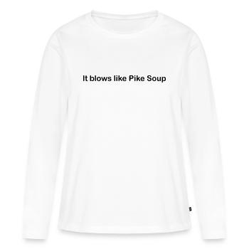 Pike soup - Women's Premium Organic Long Sleeve Shirt - white - Front - Julia (174cm)
