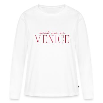 Venice Venedig - Women's Premium Organic Long Sleeve Shirt - white - Front - Julia (174cm)
