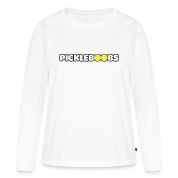 Pickleboobs - T-shirt manches longues Premium bio Femme - blanc - Devant - Julia (174cm)