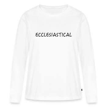 Holy - Women's Premium Organic Long Sleeve Shirt - white - Front - Julia (174cm)