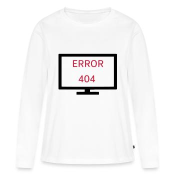 Computer Fehler 404 - Frauen Premium Bio Langarmshirt - Weiß - Vorne - Julia (174cm)