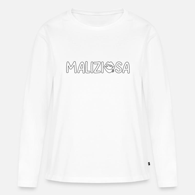 Mischievous Basic Black - Women's Premium Organic Long Sleeve Shirt - white