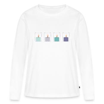 Lanterns - Women's Premium Organic Long Sleeve Shirt - white - Front - Julia (174cm)
