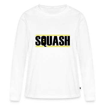 squash - T-shirt manches longues Premium bio Femme - blanc - Devant - Julia (174cm)