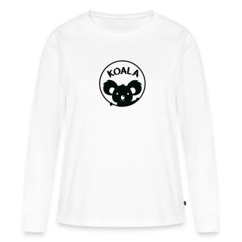 Koala - Frauen Premium Bio Langarmshirt - Weiß - Vorne - Julia (174cm)