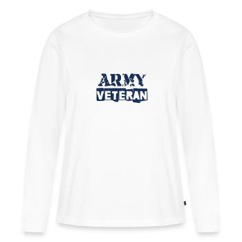 Veteran Veteran Veteran Veteran - Frauen Premium Bio Langarmshirt - Weiß - Vorne - Julia (174cm)