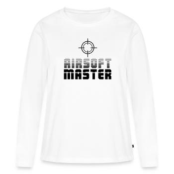 Airsoft - T-shirt manches longues Premium bio Femme - blanc - Devant - Julia (174cm)